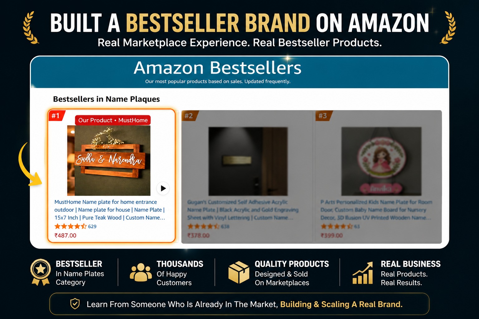 Real marketplace operations — products, packaging, listings